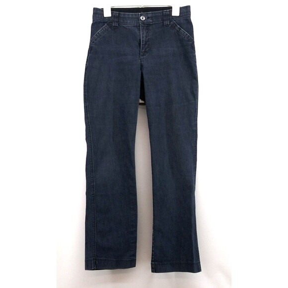 Lee Sinfully Soft Jeans Womens Size 8 Blue Dark Wash Mid Rise - Picture 1 of 11
